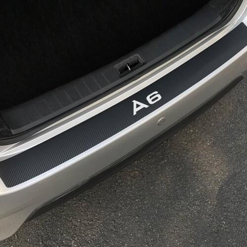 Car Sticker For Audi A6 C6 C5 C7 4F C4 Auto Rear Bumper Guard Protector Decals Waterproof Sport Styling Tuning Car Accessories