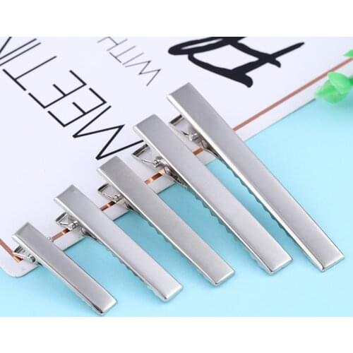 Bulk Silver Prong Barrettes Hair Alligator Clips, Hair Accessory Blanks, flower hair bow clip,Hair Clips