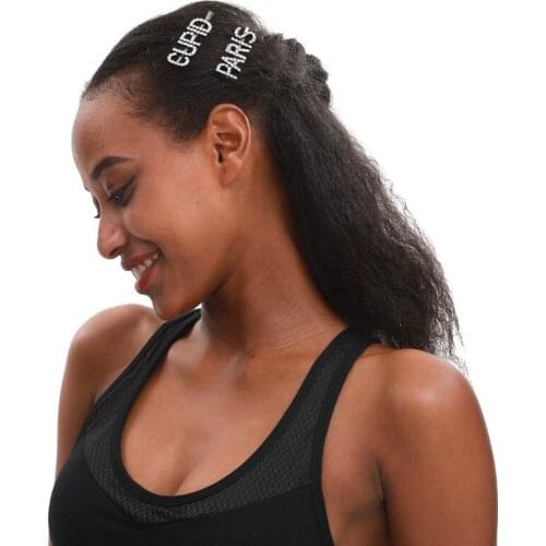 Original Word Hairclips Manufacturer Blingbling Letters Bobby Pins High quality Hair Clips Hair Accessories WHOLESALE