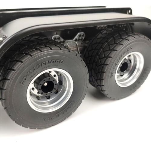 Rubber Wide Narrow 1/14 RC Heavy Truck Narrow Tire for Tamiya Iveco Trailer Wheel Tires Mud Head Cargo Truck DIY Car Parts