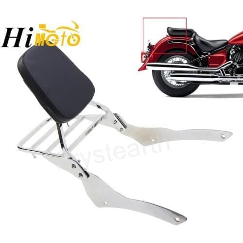 Motorcycle Rear Sissy Bar Backrest w/Luggage Rack For Yamaha Vstar V-Star Dragstar 400 650 Classic 1998 1999 2000 2001 2002-2014