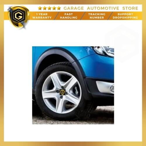 For Dacia Sandero Stepway Steel Rim Looking Unbreakable-Flexible Bijonlu Wheel Cover 4 Pcs 16 inch