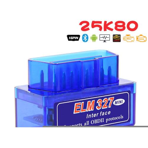 Super mini PIC18F25K80 Firmware 1.5 ELM327 V1.5 OBD2 Bluetooth Diagnostic Interface ELM 327 V1.5 Hardware Support More Car