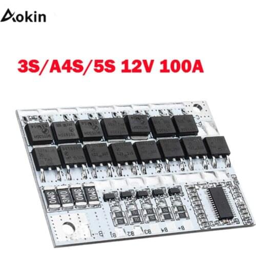 3S A4S 5S 100A 12V 21V Li-ion Lithium Battery Charger Protection Circuit Board PCB BMS For Drill Motor Module Charging Board