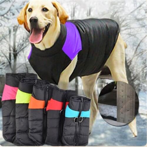 Winter Pet Dog Clothes Warm Big Dog Coat Puppy Clothing Waterproof Pet Vest Jacket For Small Medium Large Dogs Golden Retriever