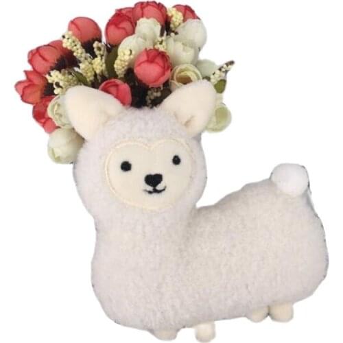 14CM New Alpaca Plush Toys Stuffed Animal Plush Toys Childrens key chain toys