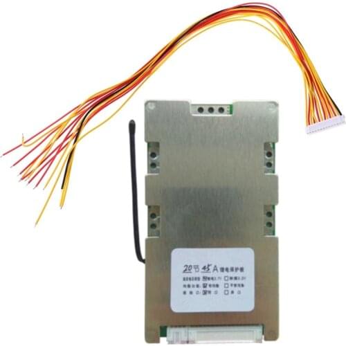 20S 72V 45A Battery Protection Board Li-ion Cell Battery BMS PCB Equalizer Board