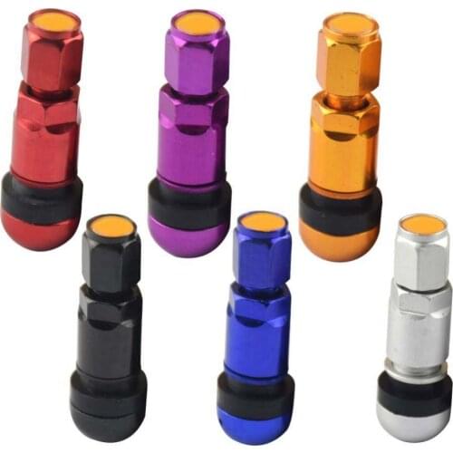 4Pcs Tyre Valve Universal Car Motorcycle Tubeless Wheel Tyre Valve Stems Tire Aluminum Stem колпачки для колес bouchon de valve