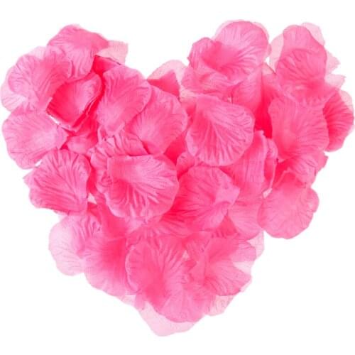500PCs Silk Rose Flower Petals For Wedding Table Decorations Silk Rose Flower Event Party Supplies Flower Decoration
