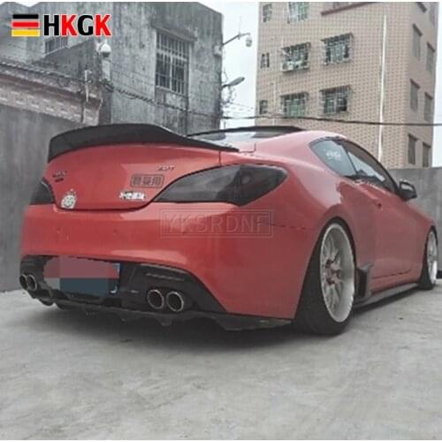 Car-styling R Style Luster Carbon Fiber/FRP Rear Trunk Spoiler Wing Fit for Hyundai Tiburon Genesis Coupe 2009 - 2013