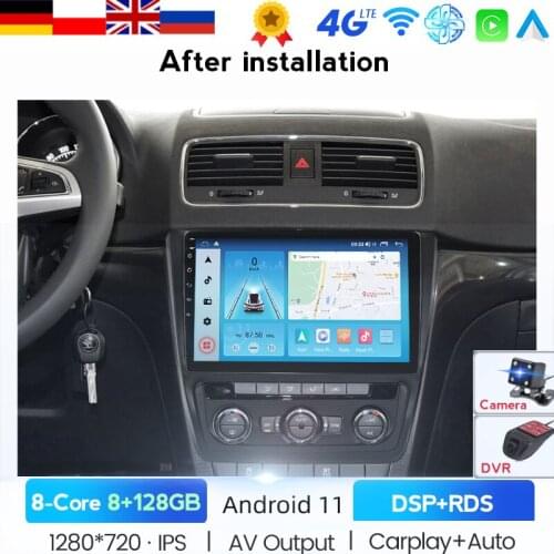 Car Radio Multimedia Player For Skoda Yeti 2009-2014 Android 10.0 Autoradio GPS Navigation Camera WIFI RDS IPS Headunit Stereo