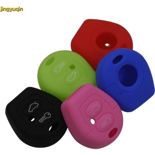 Jingyuqin 50pcs Key Case for Seat Ibiza Leon Toledo Mii Altea Cordoba Arosa Alhambra Exeo FR Supercopa for VW Sharan 2 Buttons