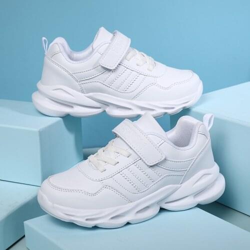 Spring/autumn Children Sneakers School Student White Shoes for Boys Girls White Casual Sports Shoes Kids