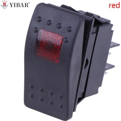 Waterproof Bar Rocker Toggle Switch Car Boat Marine Rocker Switch Button 12v/35A LED Light Lamp 4pin Switch Hot Sale