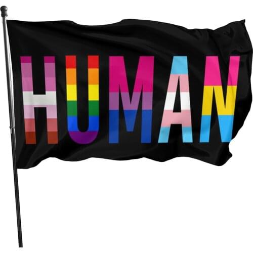 90x150cm Human LGBT Pride Flag