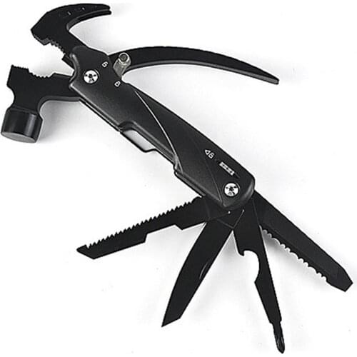 12-in-1 Mini Hammer Tool Stainless Steel Portable Accessory Camping Outdoor Survival Tool Outdoor Camping Outdoor Survival