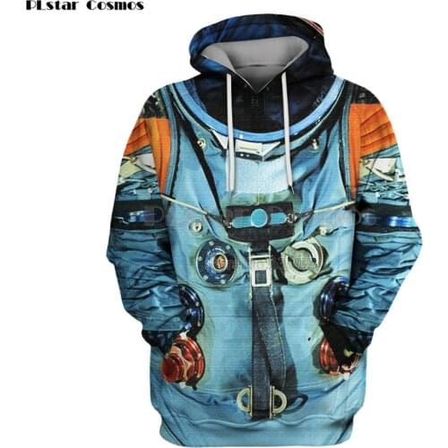 PLstar Cosmos Fashion hoodies men armstrong spacesuit 3D Print Unisex Hoodie streetwear coseplay Tracksuit sudadera hombre