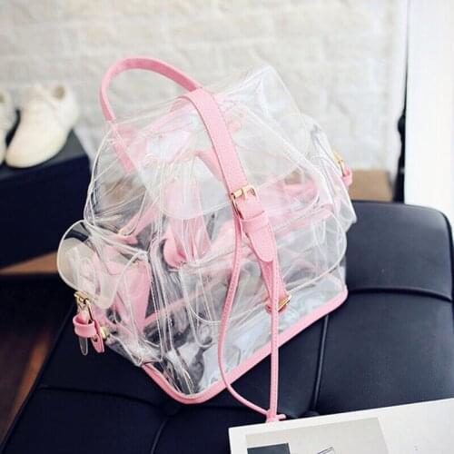 New Fashion Women Clear Transparent Shoulder Bag Cute Lovely Mini Bags Large Capacity Waterproof Versatile 2020 Hot