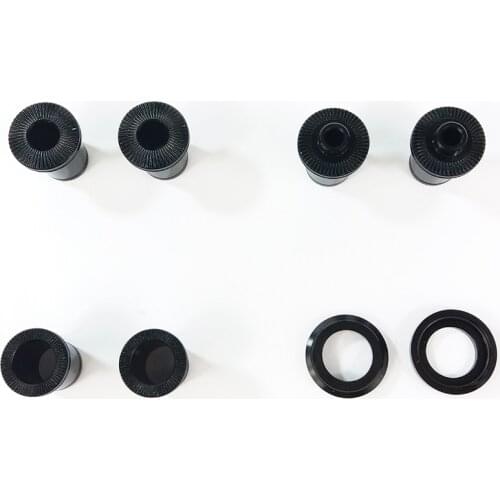 NOVATEC D791SB D771SB front Hub Quick Release QR M5 side caps converters adaptor TA Thru Axle M9 M12 M15 12×100mm end caps black