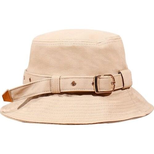 QPALCR Unisex Cotton Bucket Hats Women Summer Panama Hat Men Sunbonnet Casual Outdoor Fisherman Hat Sunscreen Beach Cap
