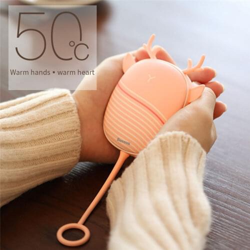 Portable Heater Hand Warmer Heating Pad USB Rechargeable Hand Warmer Pocket Mini Cartoon Electric Heater Warmers with Lamp