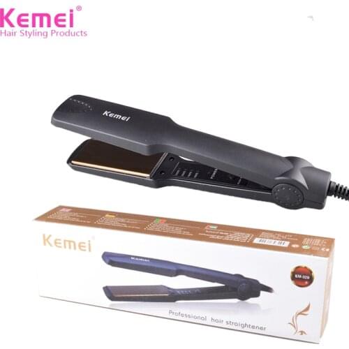 Kemei Professional Hair Straightener Electric flat irons Adjustable Temperature Hair Ceramic Hot Hairstyle Tools plancha de pelo