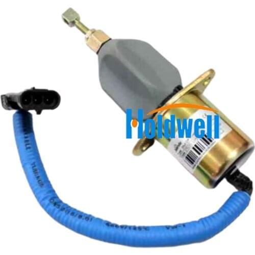 Holdwell Stop Solenoid 1700-1506 1751ES-12A6UC3B1S5 for Loader SL4625 4625SX 4625DX W/Kubota V2203