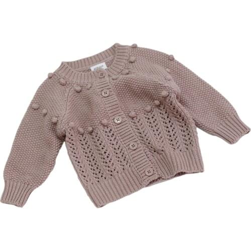 Newborn Baby Girl Winter Lovely Princess Style Knitting Clothes Autumn Kids Knitting Coat Infant Girls Cardigan Sweaters