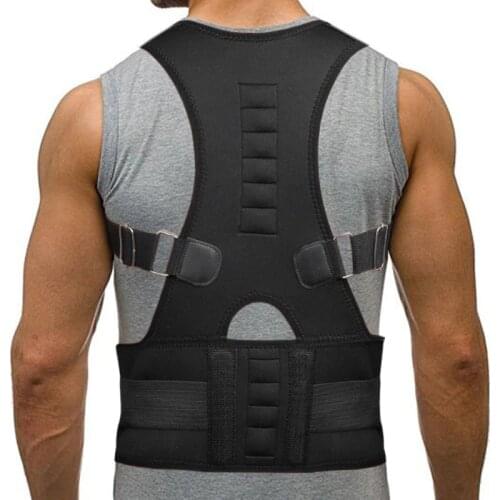 Corset Back Belt Shoulder Corrector De Posture Lumbar Suporte Belt Adjustable Magnet Posture Corrector Straightener Corset