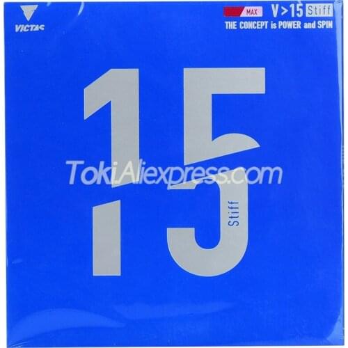 VICTAS V 15 STIFF Table Tennis Rubber (Power & Spin) Pips-in Original VICTAS V15 Stiff Ping Pong Sponge