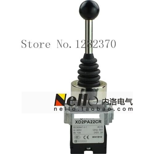 [ZOB] 22mm original genuine master controller Cross-way rocker switch XD2PA22CR/24CR/14CR/12CR automatic reset --5pcs/lot