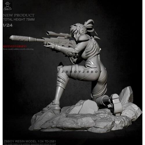 1/24 Resin model kits DIY figure self-assembled TD-2581