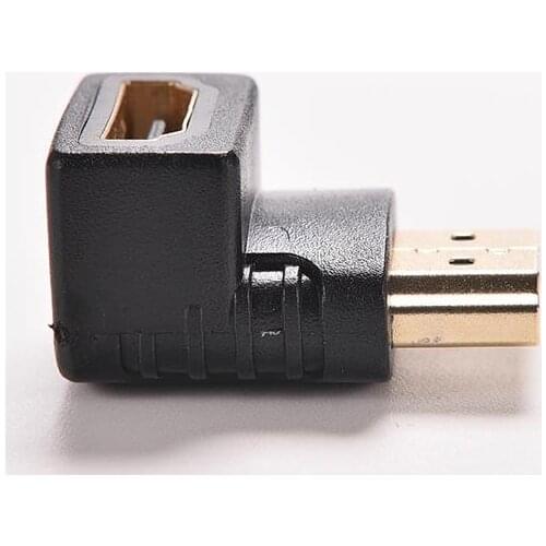2/5PCS Hot Sale 90 Degree Right Angle Gold Plated HDMI Adapter A Male To Female For 1080p 3D TV HDTV