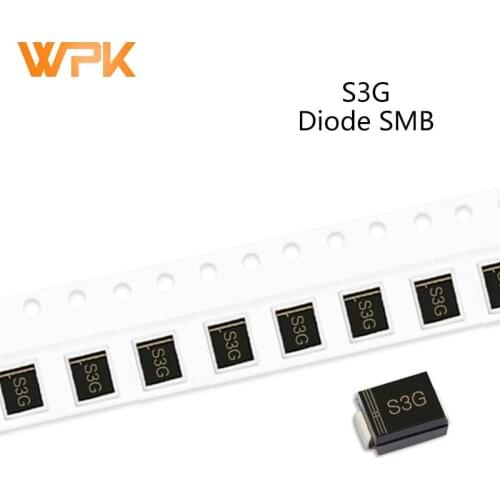 50Pcs SMD Rectifier Diode DO-214AA S3MBF S2M S3M SK34 SK36 S3G SK54 3A 50V 100V 200V 400V 600V 800V 1000V SMB