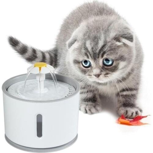 2.4L 2 style Automatic Cat Water Fountain For Pets Water Dispenser Large Spring Drinking Bowl Cat Automatic Feeder Drink Filter