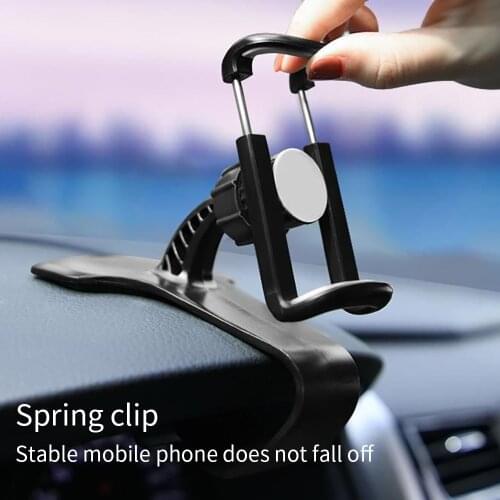 FLOVEME Car Phone Holder Dashboard Cell Mobile Phone Support Smartphone Clip Mount Stand GPS Bracket Universal Car Phone Holder