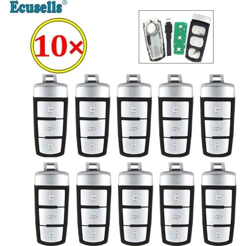 10pcs/lot 3 Buttons Smart Remote Car Key Fob 433mhz 434Mhz ID48 Chip For VW Volkswagen Passat B6 Magotan CC Car Key