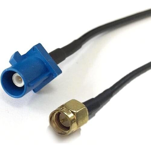 GPS antenna extension cable adapter SMA male to Fakra C male plug RF cable RG174 20cm wholesale NEW