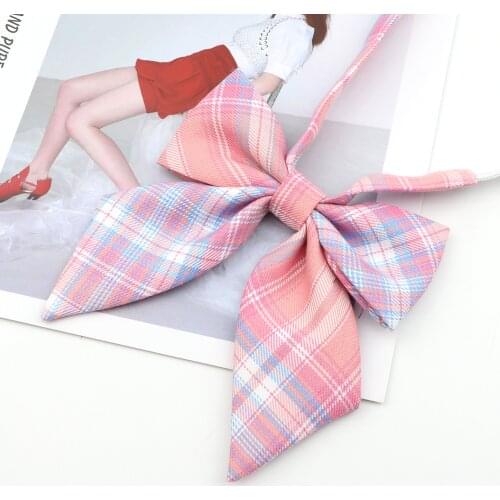 College Cotton Chic Bow Ties Sweet Cute Striped Bowtie Handiness Simple Student Cosplay Uniform Shirt Accessory Cravat Butterfly