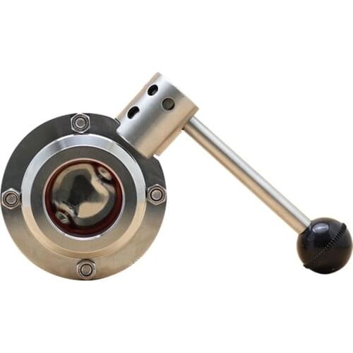 KF vacuum quick installation butterfly valve 304 stainless steel corrosion resistant manual valve KF16 KF25 KF40 KF50
