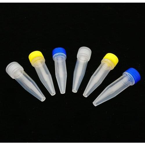500pcs/lot 1.5ml Laboratory plastic freezing tube with silicone gasket v-bottom cryovial,ink Subpackage vial