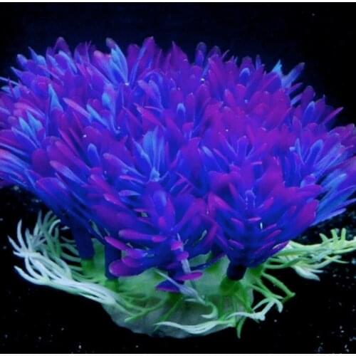Hot sell Artificial Plastic Water Grass Plant Fish Tank Aquarium Ornament Decoration Landscape Ornament Aquatic Accessories 1PC