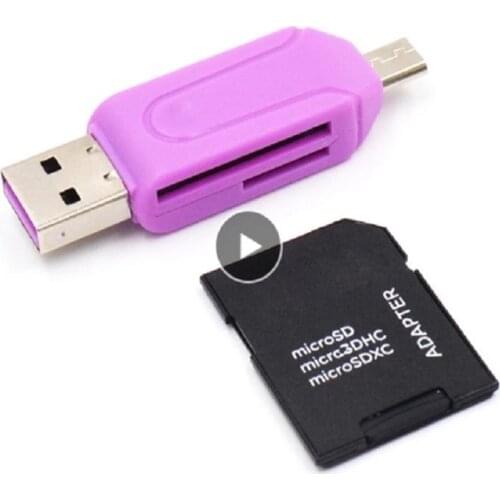Multi All In 1 USB 2.0 Memory Card Reader Adapter Universal Micro USB TF Mini SD TF Card Reader 100% Brand New And High Quality