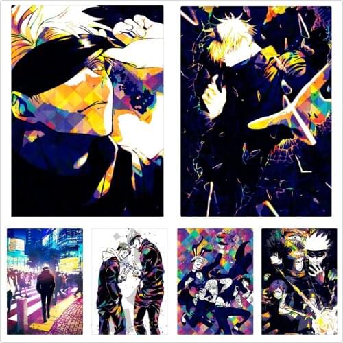 5D DIY Diamond Painting Jujutsu Kaisen Satoru Poster Diamond Embroidery Cross Stitch Kit Home Decor Gift Room Decoration