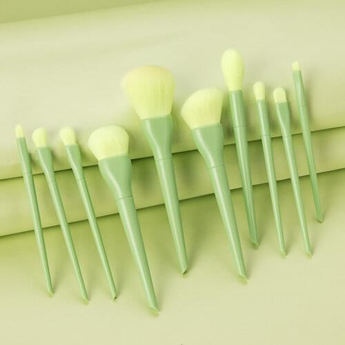 10Pcs/Bag Makeup Brushes Set 2020 Summer Candy Color Foundation Eyeshadow Powder Soft Synthetic Fiber Beauty Make Up Brush