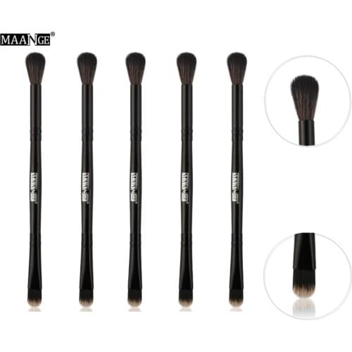 MAANGE 5Pcs Double-headed Makeup Brushes Set Eye Shadow Eyebrow Brush Eyeliner Powder Concealer Brush Beauty Make Up Tools Kit