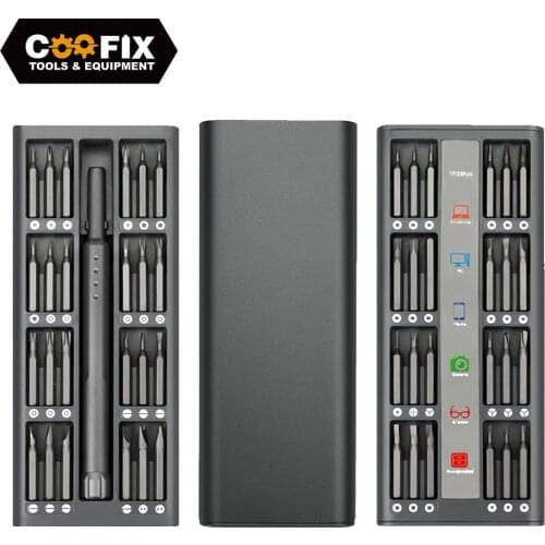COOFIX 48 In 1 Screwdriver Set Multifunction Precision Magnetic Screw Driver Bits Household Repair Phone Kit Tools