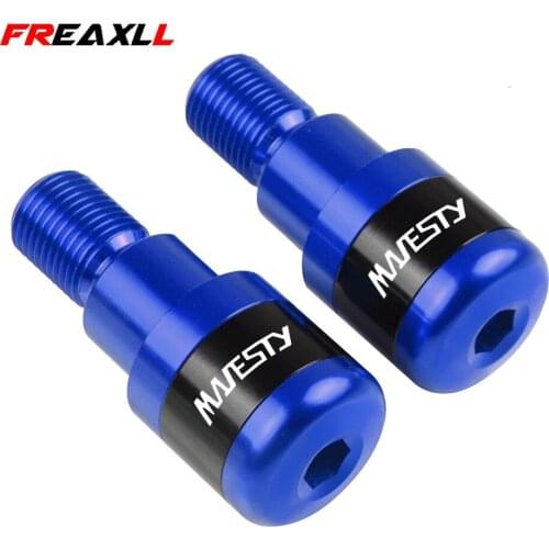 Motorcycle Hand Grip Handle Bar End Cap Slider Cover For Yamaha Majesty 400 125 2000-2008 2001 2002 2003 2004 2005 2006 2007