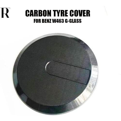 W463 B Style Carbon Fiber Rear Bumper Spare Tyre Cover Trim For BENZ W463 G-class G300 G350 G400 G550 G63 G65