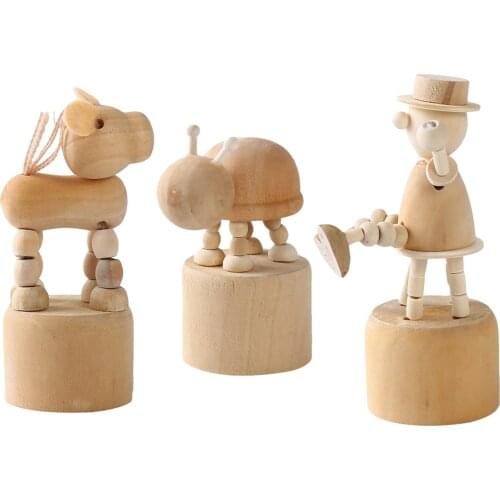 Unfinished Wooden Peg Animal Doll Bodies Great for Arts and Crafts Home Decorative